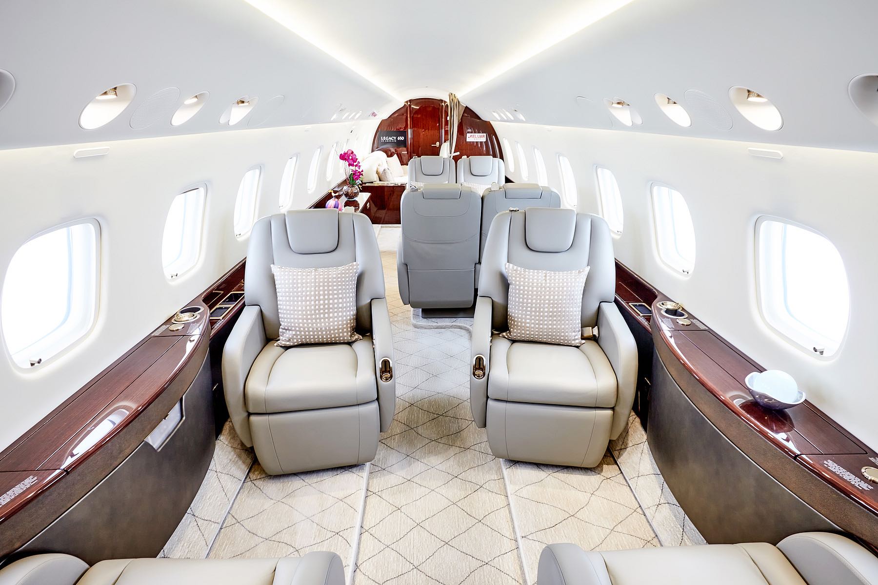 Embraer Legacy 650 Legacy 650 Rang Interior Floorplan TAG Aviation