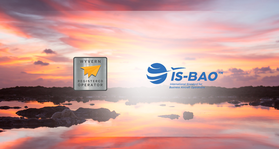 TAG Aviation 开曼群岛已获得 WYVERN Wingman 认证运营商和公务机运营国际标准 (IS-BAO) 的认证